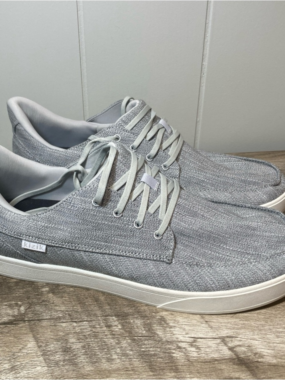 kizik Men's Slip-On Loafer Sneakers in Light Gray